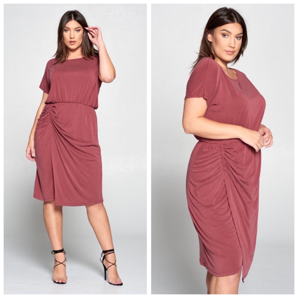 Anthropologie Moulinette Soeurs Etta Ruched Dress L